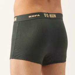 Rupa Men Pack Of 2 Cotton Trunks (TOPMAN MINI DRAWER (OE)-Olive & Biscuit-95) image 5