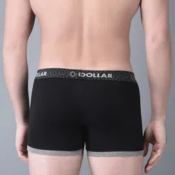 Dollar Bigboss Men Pack of 5 Combed Cotton Pouch Support Trunks MBTR-311-CONRIB-PO5 image 5