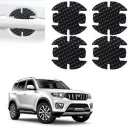 tasaze Car Door Scratch Protection Sticker Finger Guard (PU) Transparent for ScorpioN Car Grab handle image 1