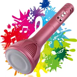 Inext FM Wireless Singing Microphone Beautiful Color. Echo Treble, Bass Adjustment 10 W Bluetooth Soundbar image 1