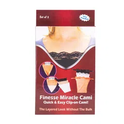 Finesse Miracle Cami Pack Of 3 Mock Camisoles Cleavage Cover image 5
