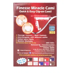 Finesse Miracle Cami Pack Of 3 Mock Camisoles Cleavage Cover image 5