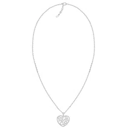 GIVA 925 Sterling Rhodium-Plated CZ-Studded Pendant With Chain-picture-44
