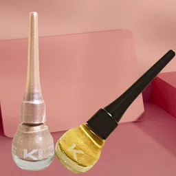 KINDED 2-Pcs Long Lasting Eyeliner - 5ml Each - Golden Glaze & Pink Pearl image 3