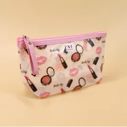 NFI Essentials Printed Makeup Pouch for Women, Transparent Stylish Travel Cosmetic-picture-11