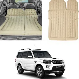 oshotto Multifunctional Car Inflatable Bed Air Mattress SUV For Mahindra Scorpio (Beige) Car Inflatable Bed-picture-28