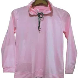 tarshi Men Solid Hooded Neck Cotton Blend Pink T-Shirt image 2