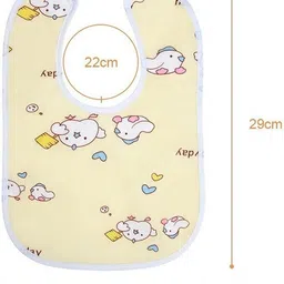 empoison Pack of 5 Baby Bibs with Large Coverage, Snaps or Velcro image 2