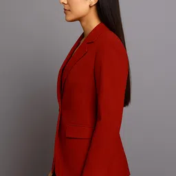 aaromcollection Women Solid Single Breasted Casual Blazer image 2