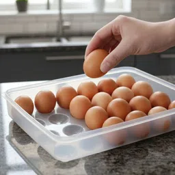maxtid 24 Grid Stackable Egg Tray Container for Kitchen Fridge Storage Box-picture-19