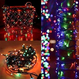 xenith 42 LEDs 12 m Multicolor Color Changing, Flickering, Steady String Rice Lights image 5