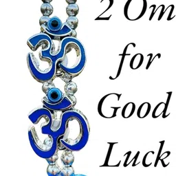 vigamu om Turkish evil eye Nazar Battu for Home,office,car for Good Luck & Gifting Item Glass, Plastic Windchime image 2