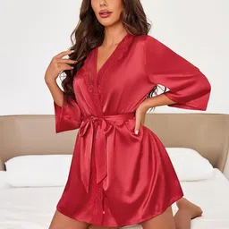 vaia Woven Women Swim-dress Red Swimsuit image 5