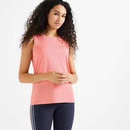 Women Gym Tanktop Polyester Pink-image-99