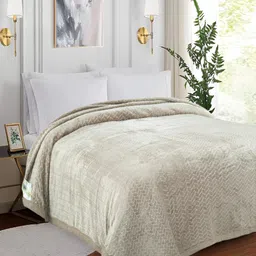 GAPU & BALY Beige AC Room 300 GSM Double Bed Blanket-picture-32