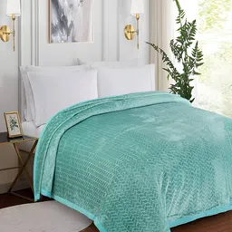 GAPU & BALY Green AC Room 300 GSM Double Bed Blanket-picture-25