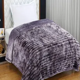 GAPU & BALY Violet Heavy Winter 300 GSM Single Bed Blanket-picture-19