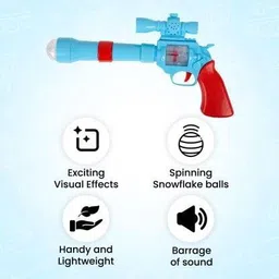 ananya toys Battery Operated 3D Projection Strike Gun Toy with Light & Sound Effects Guns & Darts image 3