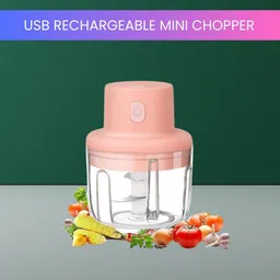 roar Mini Rechargeable Chopper, Electric Chopper for Onion, Garlic and VegetableC414 Electric Vegetable & Fruit Chopper image 1