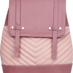 leather land Small 5 L Backpack 3 In 1 Smooth In ONION PINK-picture-19