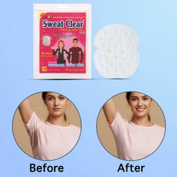 sweat clear Underarm Sweat Pads (Pack of 4) | Anti-Stain & Rash-Free for Men & Women Sweat Pads image 3