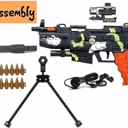 aganta Musical Army Style Toy Gun for Kids with Lights and Laser Light Guns & Darts Guns & Darts image 2