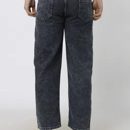 shinik Men Loose Fit Mid Rise Grey Jeans-picture-18