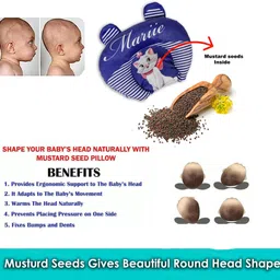 tecsun Mustard Seeds Baby Pillow Pack of 1 Animals Pillow for Newborn Baby image 2