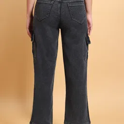live ok Women Regular Mid Rise Black Jeans image 2