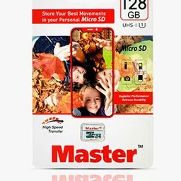 Master Memory Memoey Card 128 GB Memoey Card 128 GB 128 GB MicroSD Card Class 10 190 MB/s Memory Card Compatible with Camera, Computer, Gaming Console, Mobile, Tablet image 1