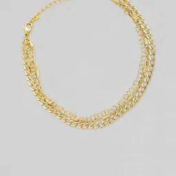 Rubans Gold-Plated Chain Style Anklet-picture-23