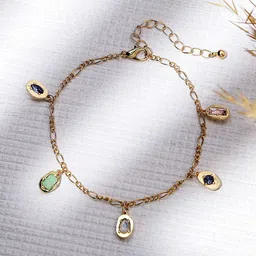 Accessorize Crystals Single Anklet-image-28