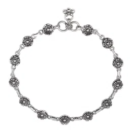 Zavya Silver-Plated 92.5 Sterling Silver Anklet image 2