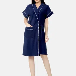 Navy Blue XL Bath Robe-image-10
