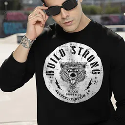 r.code by the roadster life co. Men Full Sleeve Graphic Print Sweatshirt image 4