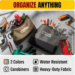 oceanlive Tool Pouch Pack of 2 Heavy Duty 1680D Oxford Fabric Multipurpose Pouch Bag Polyester Tool Bag image 5
