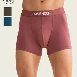 DAMENSCH Pack Of 3 Deo-Cotton Anti-Bacterial Trunks DAM-CTST-T-MAR-LYB-ONG-picture-38