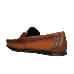 Cobblerz Men Textured Leather Horsebit Loafers image 2