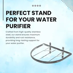 filmax Ro SS Stand Compatible for Dolphin Water Purifiers Stainless Steel Wall Shelf image 5
