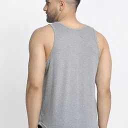 Friskers Men Pack Of 2 Solid Pure Cotton Innerwear Vests image 5