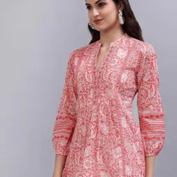 mf era Casual Regular Sleeves Printed Women Pink Top image 3