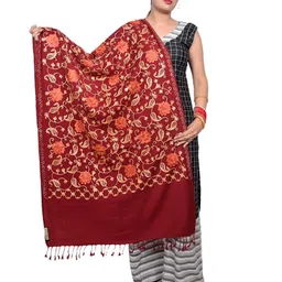 SUMEDH handcrafts Acrylic Embroidered Women Shawl-picture-25