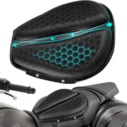 grandbiker 3D Gel Bike Seat Cushion Pad Shock-Absorbing Honeycomb Gel Cover for Long Rides Single Bike Seat Cover For Universal For Bike Universal For Bike-picture-28