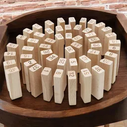 sabirat Numerical Wooden Tower Balancing Tower For Kids & Adults, Brick Block Toy 48 Pcs image 2