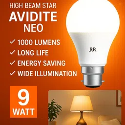 rr lighting 9 W Basic Round B22 D LED Bulb image 2