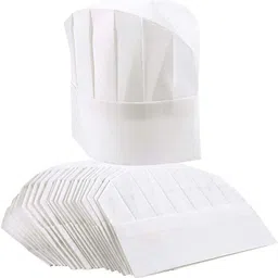 Disposable 50 Non woven Paper Cooking Cap For Kitchen Chef Hat Chef Hat-image-22