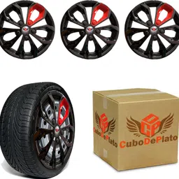 cubodeplato FuryBlk_redpatch_14In_I20_Elite_2018 Wheel Cover For Hyundai Elite i20 image 3
