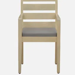 casacraft from pepperfry Paulina Solid Wood Arm Chair In Gold Wash Finish image 5