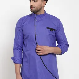 Benstoke Men Blue Kurta-picture-26
