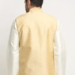 KRAFT INDIA Ethnic Motifs Woven Design Nehru Jackets image 4